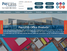 Tablet Screenshot of paylessoffice.com